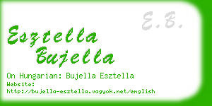 esztella bujella business card